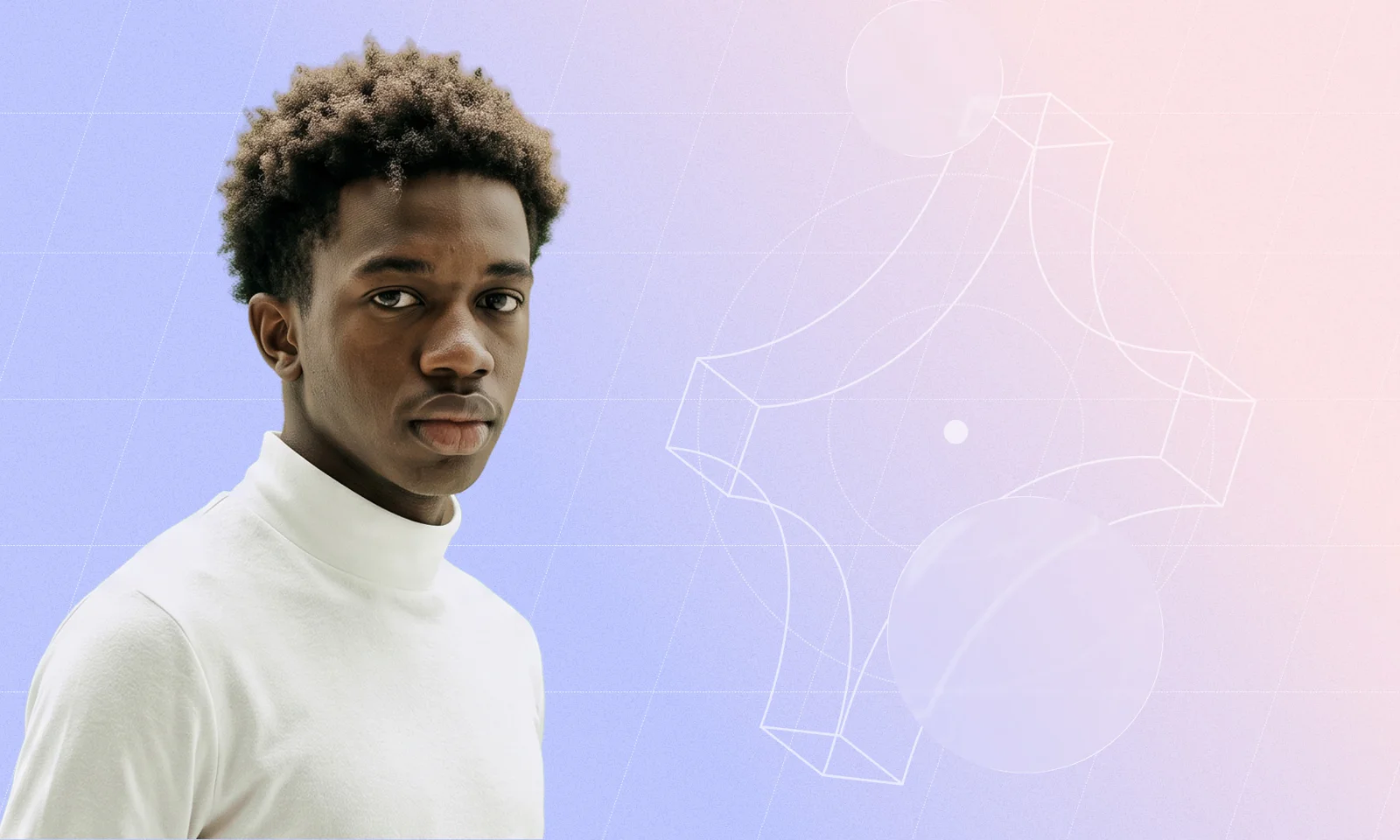 Wynxx Enterprise AI Ecosystem Professional with abstract digital graphics representing the Wynxx enterprise AI ecosystem.